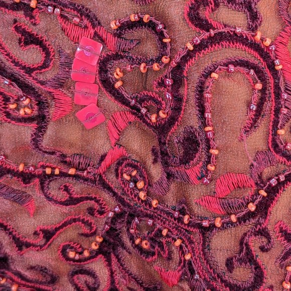 Gorgeous Textured Cranberry Red Jacket - Picture 4 of 14